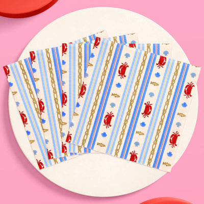Nautical Napkin Set - 25 paper napkins