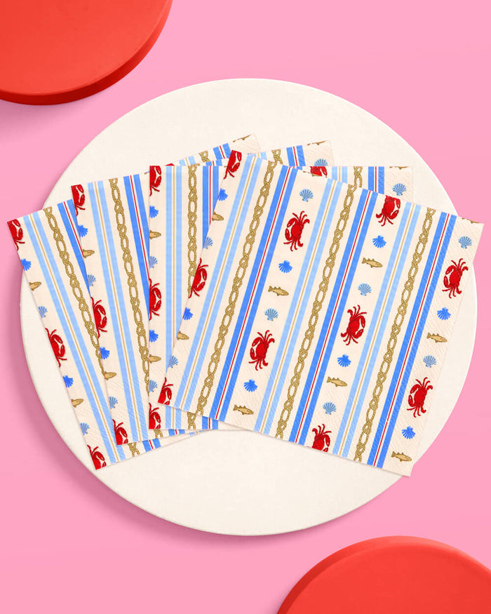 Nautical Napkin Set - 25 paper napkins
