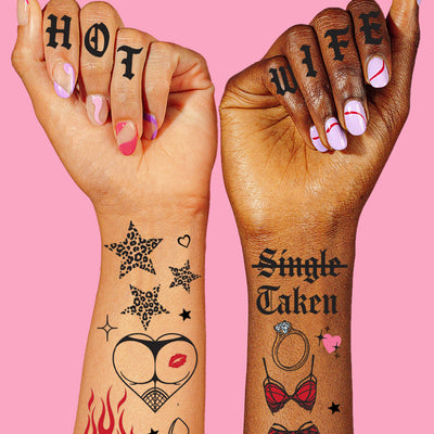 Trophy Wife Tats - 56 temporary tattoos