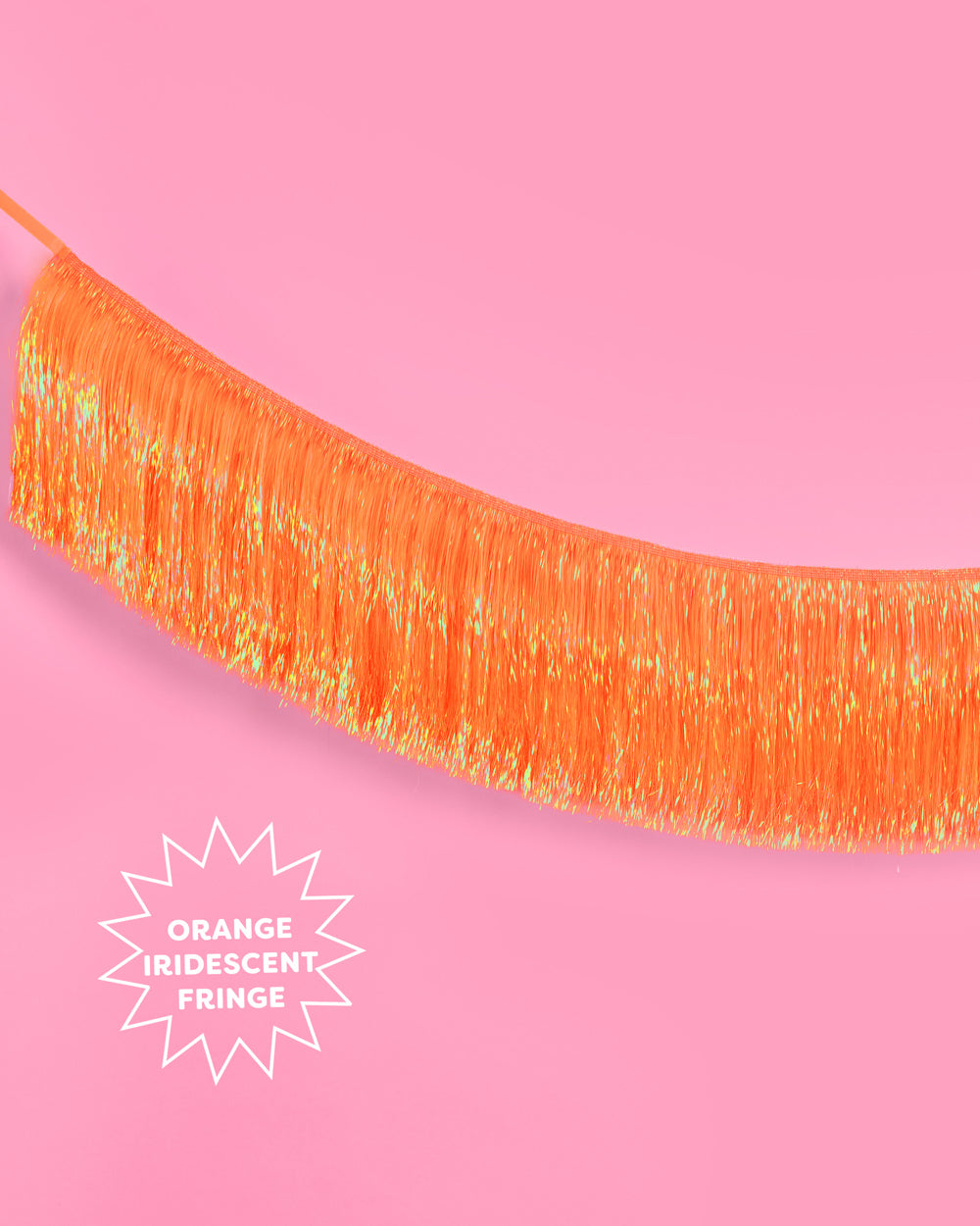 Showgirl Fringe Banner - iridescent banner