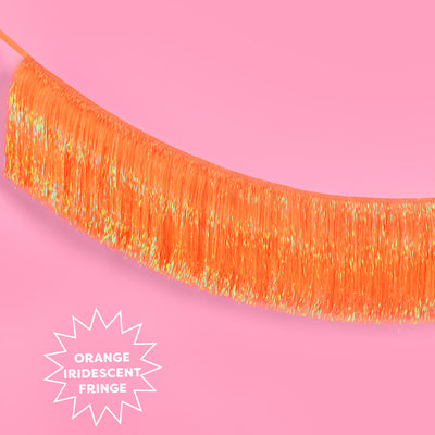 Showgirl Fringe Banner - iridescent banner