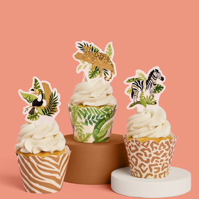Safari Cupcake Toppers - 24 pc set