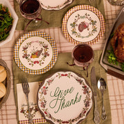 Thanksgiving Harvest Plates - 32 paper plates