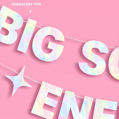 Big Scorpio Energy Banner - iridescent foil banner