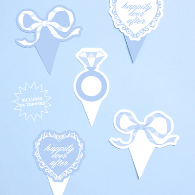 Happily Ever After Toppers - 24 wrappers + toppers