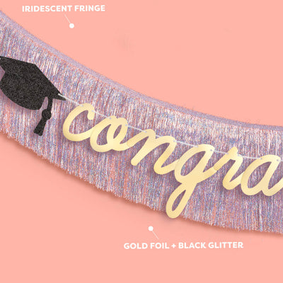 Congrats Grad Banner - two piece banner