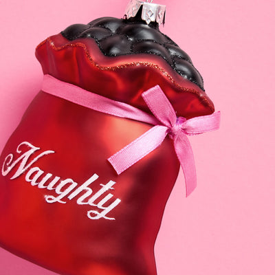 Naughty + Nice Ornament Set - 2 Christmas Ornaments