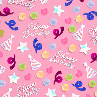Rainbow Birthday Confetti - 200 pc foil confetti
