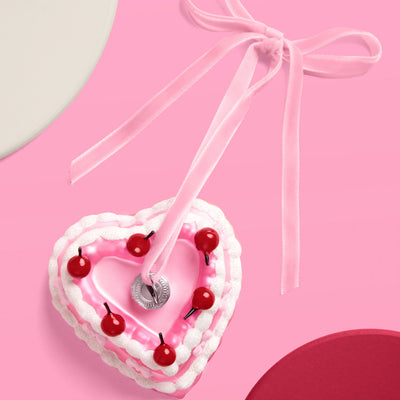 Sweetheart Cake Ornament - pink ornament