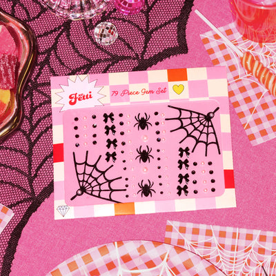 Romantic Horror Gem Set - 79 adhesive face gems