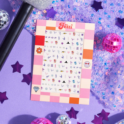 Kpop Nail Stickers - 4 sheet set