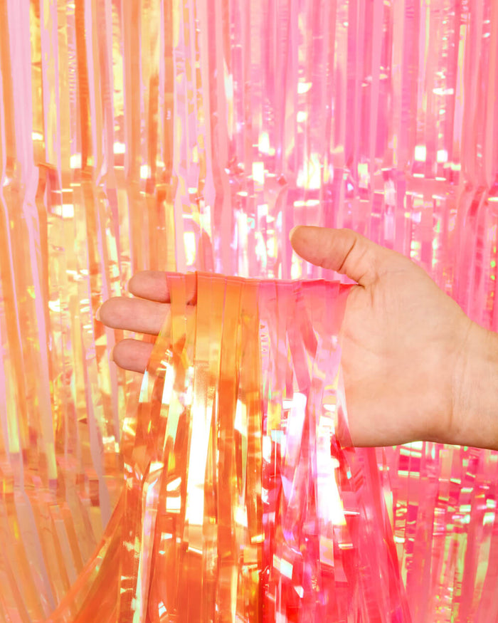 Sunset Curtain Pack - pink + orange foil curtains