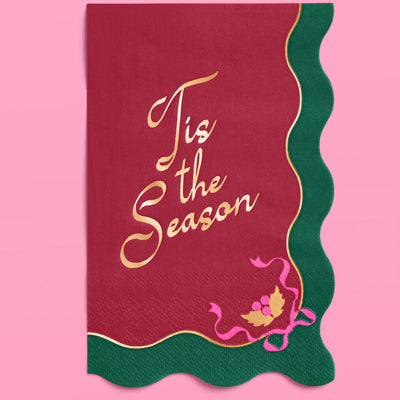 Tis the Season Napkins - 50 rectangle napkins