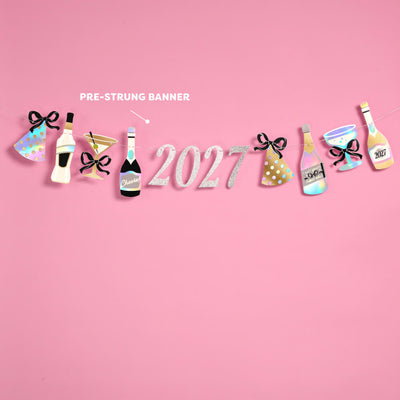 2027 NYE Banner - foil party banner