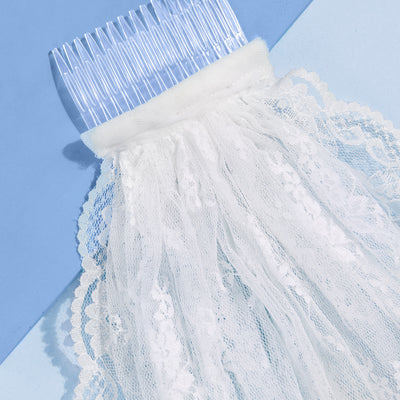 Lace on Lace Veil - layered multi lace veil