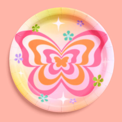 Butterfly Dream Plates - 24 paper plates