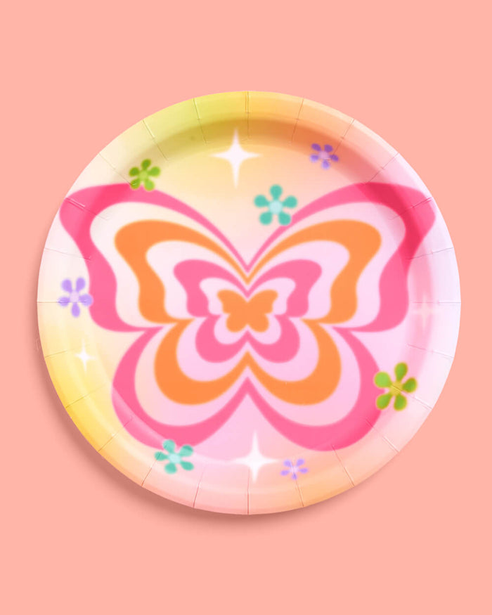Butterfly Dream Plates - 24 paper plates