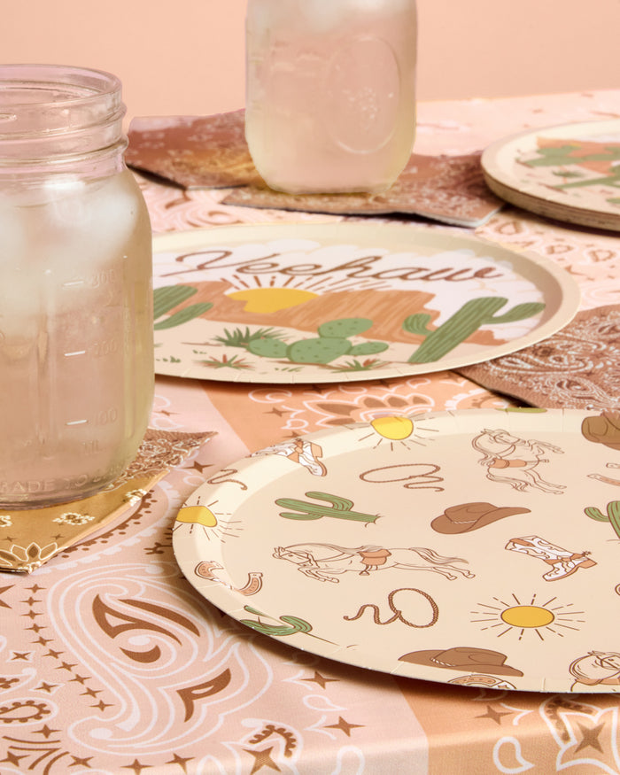 Wild Wild West Plates - 12 paper plates
