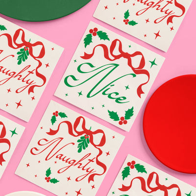 Naughty or Nice Napkins - 25 paper napkins