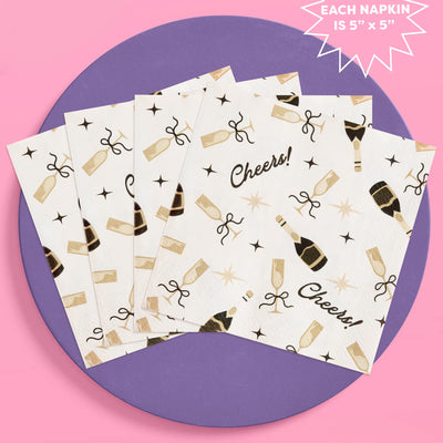 Cheers Cocktail Napkins - 50 paper napkins