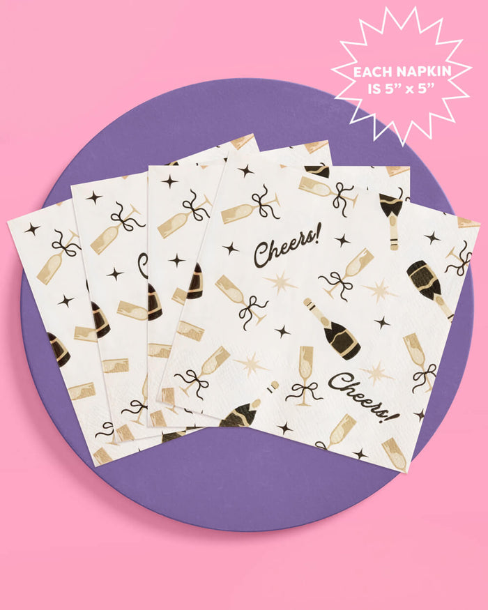 Cheers Cocktail Napkins - 50 paper napkins