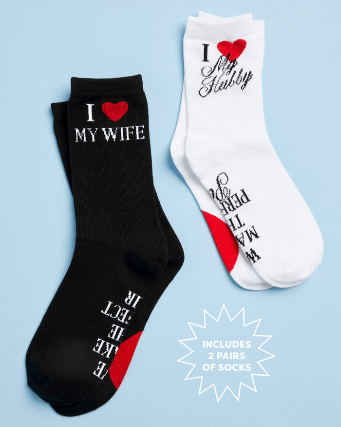 Perfect Pair Couples Socks - Cotton Blend Socks