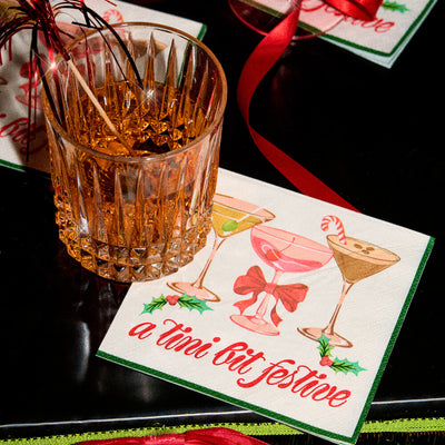 A Tini Bit Festive Napkins - 25 paper napkins