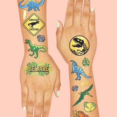Dino-mite Tats - 44 foil temporary tattoos