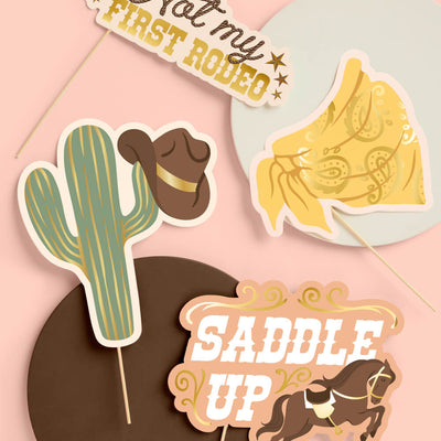 Saddle Up Props - 24 pc photo booth set