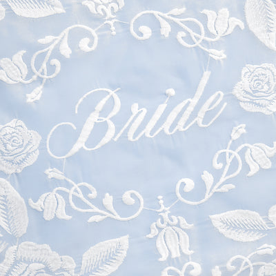 Bride Lace Tote - embroidered tote bag