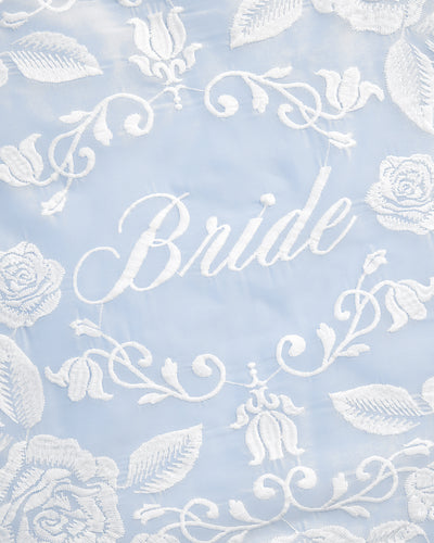 Bride Lace Tote - embroidered tote bag