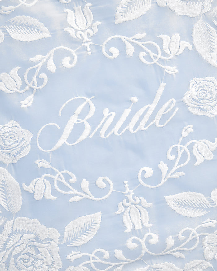 Bride Lace Tote - embroidered tote bag