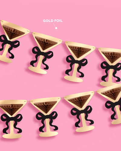 Espresso Martini Banner - 3D paper banner