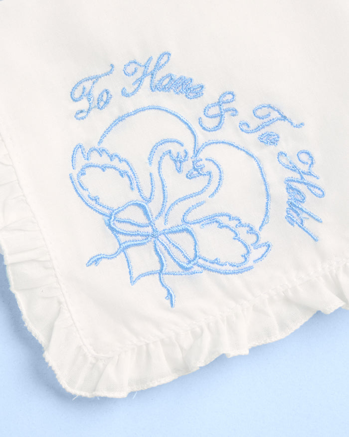 To Have & To Hold Hanky - embroidered handkerchief