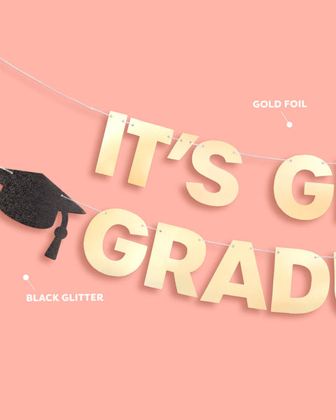 It's Giving Graduated Banner - gold foil banner | xo, Fetti