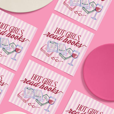 Hot Girls Book Club Napkins - 25 paper napkins