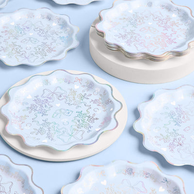 Something Blue Plates - 25 paper plates