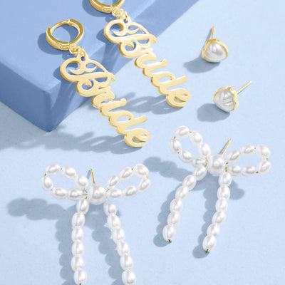 Pearls of Gold Earrings - set of 3 earrings