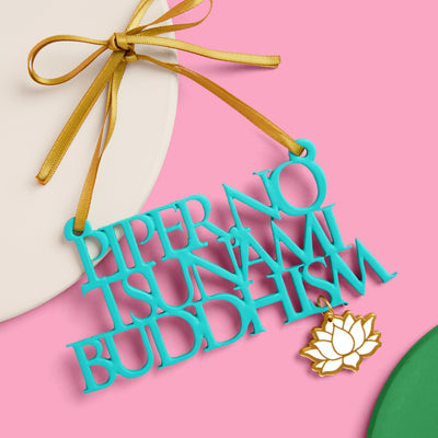 Piper No! Ornament - aqua ornament