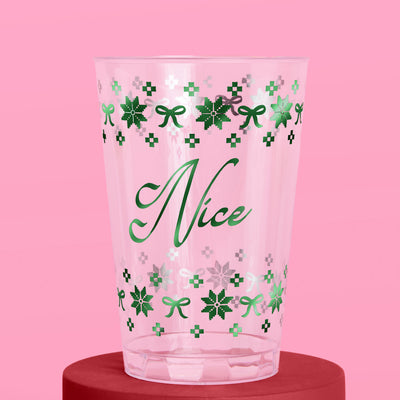 Naughty + Nice Cups - 30 plastic cups