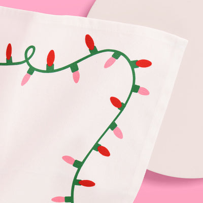 Let's Get Lit Tea Towel - cotton tea towel