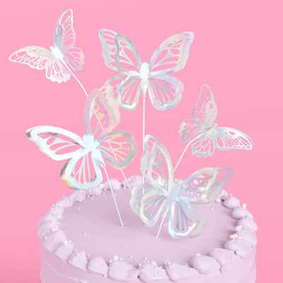 Butterfly Cake Topper - 3D foil cake topper
