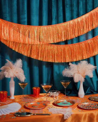 Showgirl Fringe Banner - iridescent banner