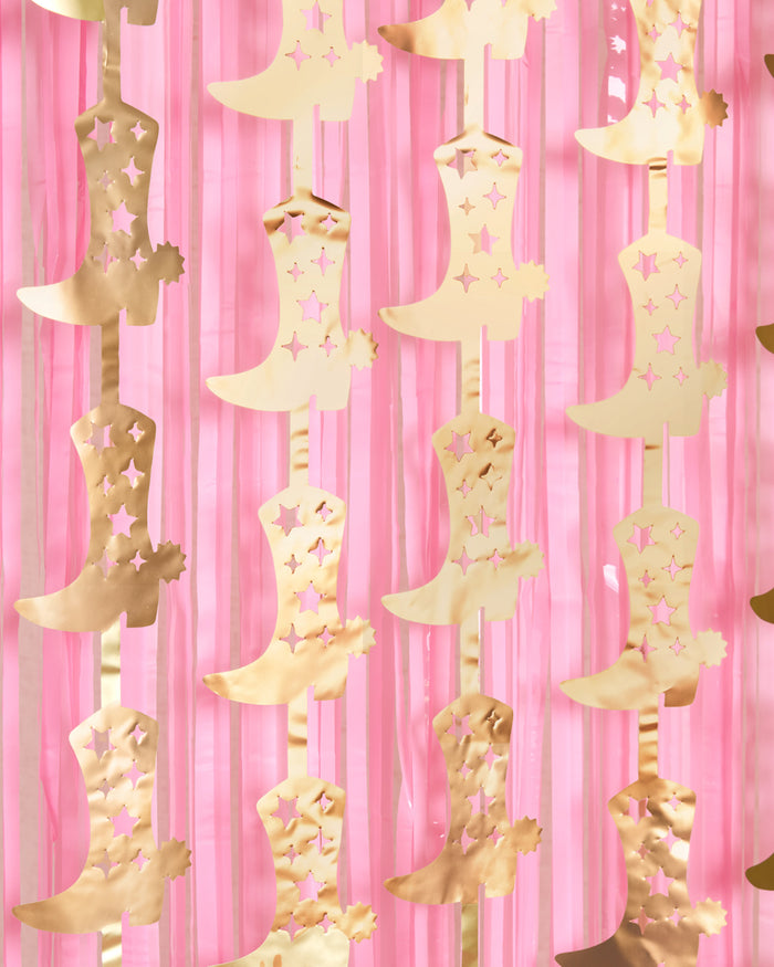 Gold Rush Curtain - gold foil curtain