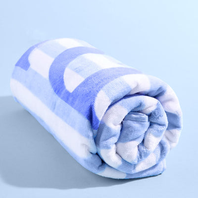 Coastal Bride Beach Towel - striped cotton towel