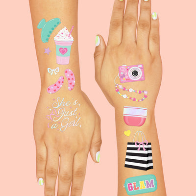 Preppy Beauty Tattoo - 52 temporary tattoos