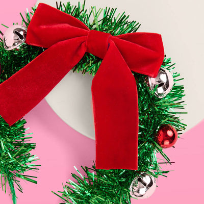 Oh Christmas Headband - fringe + bow headband