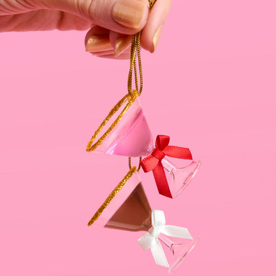 Martini Ornament Set - 6 mini martinis