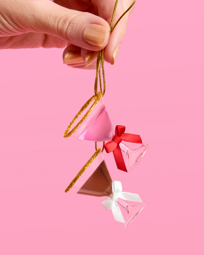Martini Ornament Set - 6 mini martinis