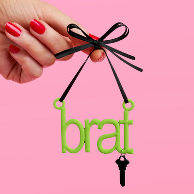 Brat Ornament - neon green ornament